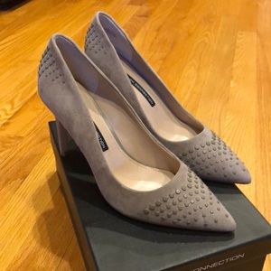 French Connection Beige Studded Heels